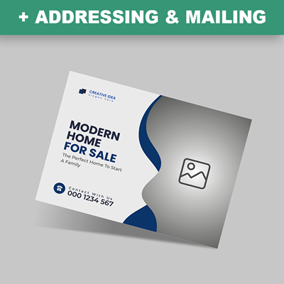 Postcards with Mailing - Upload Your Own Design - 5.5" x 8.5"